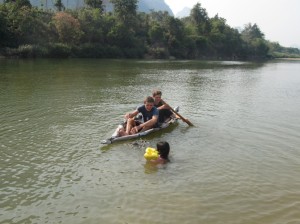 Don't worry, they also built a coast guard ship to rescue those in distress...or to carry Mom while taking pictures.