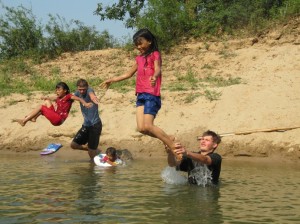 That's right...throw the little sisters in the river! 